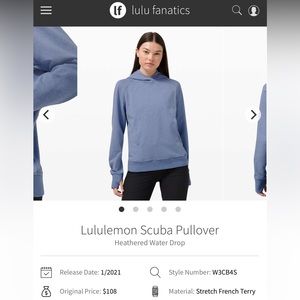 Lululemon Scuba Pullover hoodie